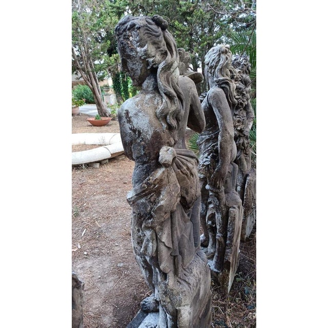 20th Century Italian Nude The Four Seasons Sculptures, Set of 4 For Sale - Image 12 of 16
