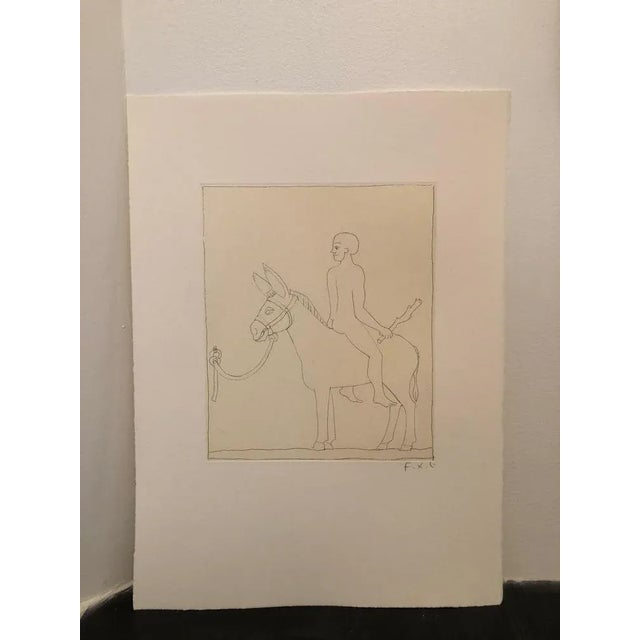 Francois-Xavier Lalanne (1927-2008) Donkey (Âne bâté), 2002 Techniques : etching on paper Hand signed in pencil by...