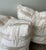 Double-sided Elitis Embroidered Neutral Pillows French Corner Welted Hidden Zipper Down Inserts Included