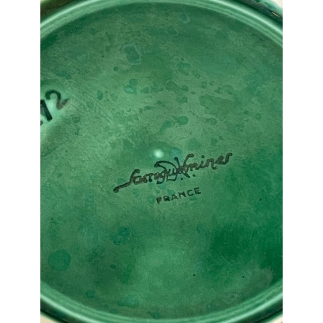 Pair Majolica Covered Tureens Green Cabbage , by Sarreguemines For Sale - Image 12 of 12