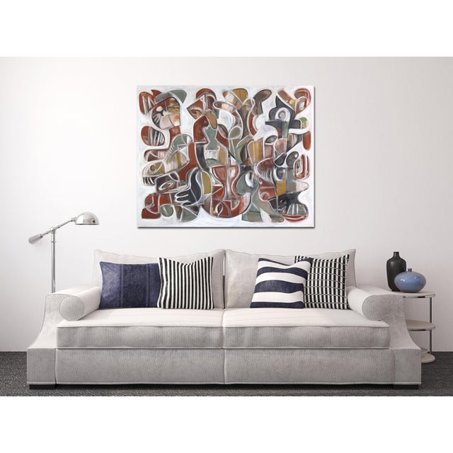 Harrison Gilman's large original artworks begin with a layer of fast-paced gestural abstraction followed by organic shapes...