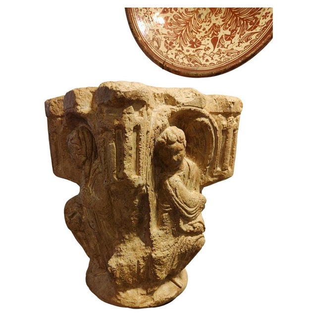 Antique Stone Capital in Roman Style, 1890 For Sale - Image 12 of 12