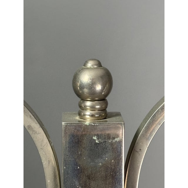 Silver Art Deco Dutch Nickel Desk Lamp, 1930s For Sale - Image 8 of 18