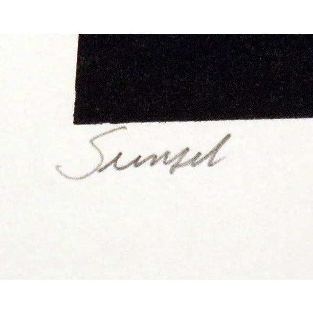 1970s 1978 "Sunset" Abstract Monotype by Kristin Gipson For Sale - Image 5 of 5