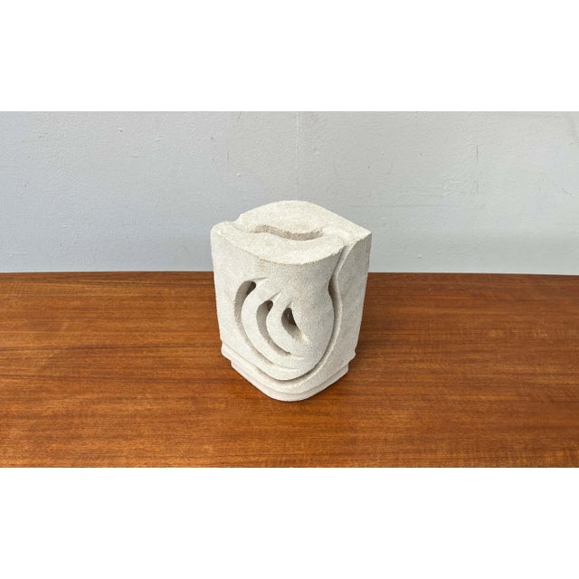 Mid-Century Modern French Stone Table Lamp by Evy Dan For Sale - Image 14 of 18