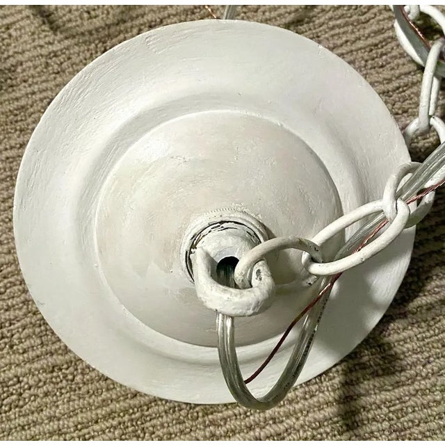 Metal Late 20th Century Curry and Company Geometric Iron Chandelier For Sale - Image 7 of 7