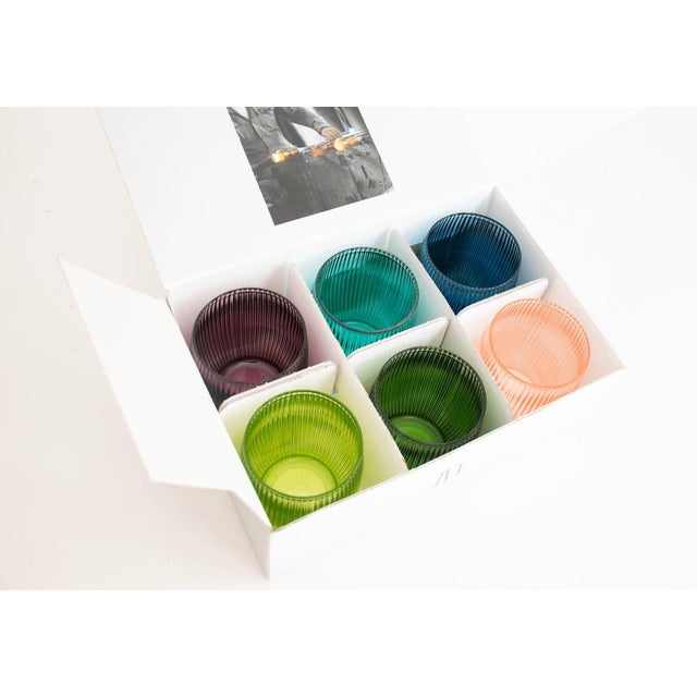 Contemporary Modern Drinking Glasses by La Vetreria, Set of 6 For Sale - Image 3 of 18
