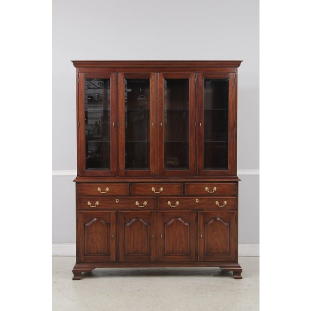 Age: C.1987 Details: Finish no. 29 Beveled Glass Doors Bracket Feet High Quality Construction Raised Panel Doors...