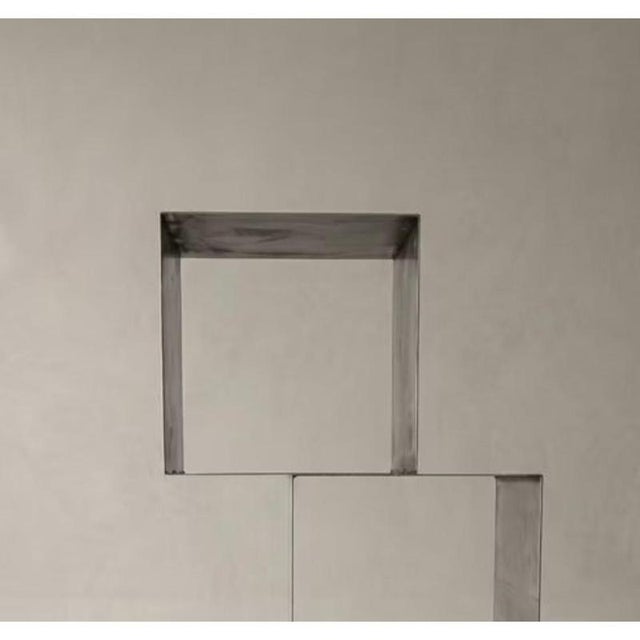 Rubik Module 2 Vertical Structure in Stainless Steel by Metalmorphosis Studio For Sale - Image 6 of 8