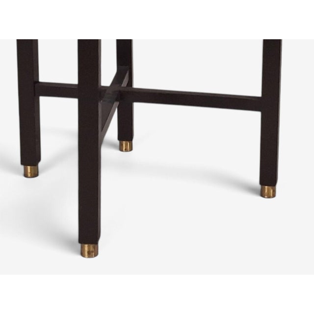 Edward Wormley, Wedge Side Tables, Mahogany, Brass, Usa, 1955 For Sale - Image 9 of 13