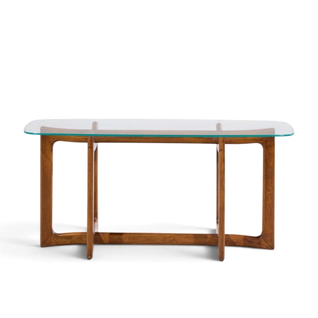 Wood Adrian Pearsall for Craft Associates Mid Century Sculptural Walnut Console Table For Sale - Image 7 of 9