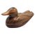 Brown Roy A. Parfait Hand-Carved Duck Sculpture Signed Folk Art Wood Carving For Sale - Image 8 of 12