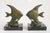 Antique Art Deco French Bookends Angelfish in Black Marble Spelter Moonfish, 1925, Set of 2 For Sale - Image 9 of 10