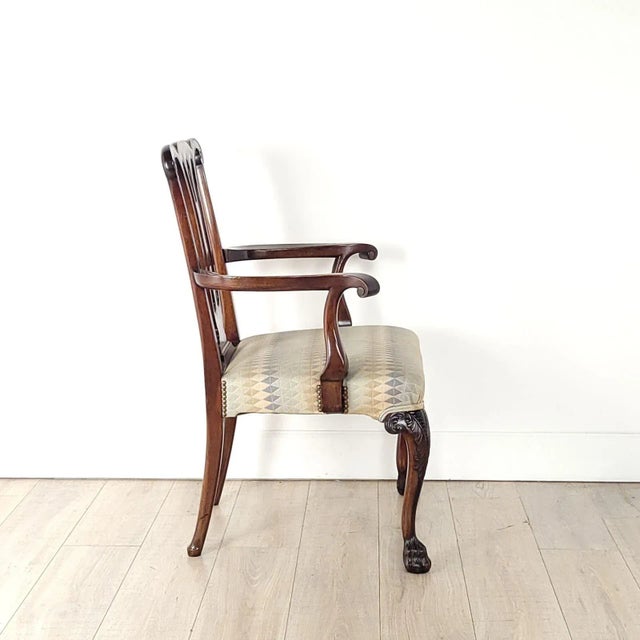 Mid 19th Century Chippendale Armchairs - a Pair For Sale - Image 11 of 12