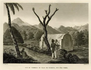 After J.S. Arago, Illustration of the Tomb of the Raja of Taybeno on the Island Timor, 1825, Print