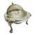 Mid 20th Century American Rogers Silver-Plated Roll Top Caviar / Butter Dish With Glass Liner - Caviar Server For Sale
