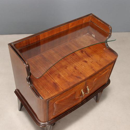 Wood Vintage Nightstands, 1950s, Set of 2 For Sale - Image 7 of 10