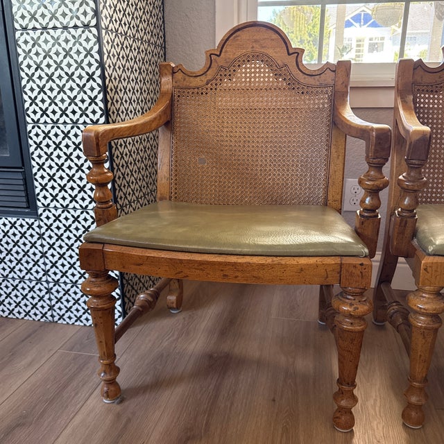 Vintage Drexel French Provincial Dining Armchairs, A Pair For Sale - Image 9 of 12