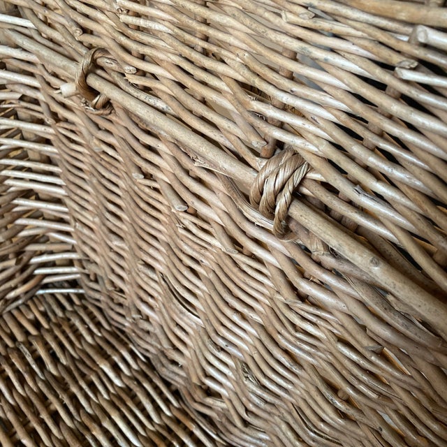 Early 20th Century Antique Grand Size French Wicker Mill Basket For Sale - Image 5 of 11