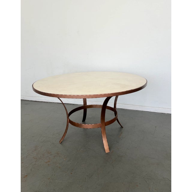French Serena & Lily St. Germain Stone Dining Table For Sale - Image 3 of 9