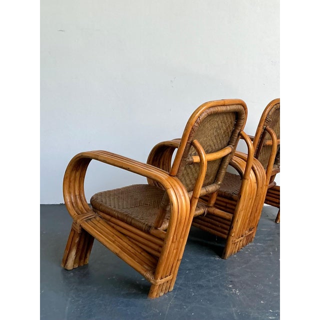 Vintage Bent Rattan Lounge Chairs - A Pair For Sale - Image 17 of 18