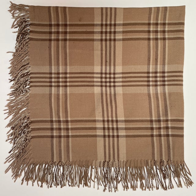 Campaign 1990s Ralph Lauren Scottish Wool Plaid Throw or Shawl - For Sale - Image 3 of 7