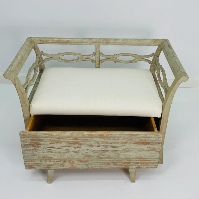 Mid 19th Century Swedish Child's Settee For Sale - Image 9 of 11