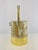 Vintage Mid Century Modern Faux Onyx and Gold Ice Bucket With Handle For Sale - Image 11 of 14