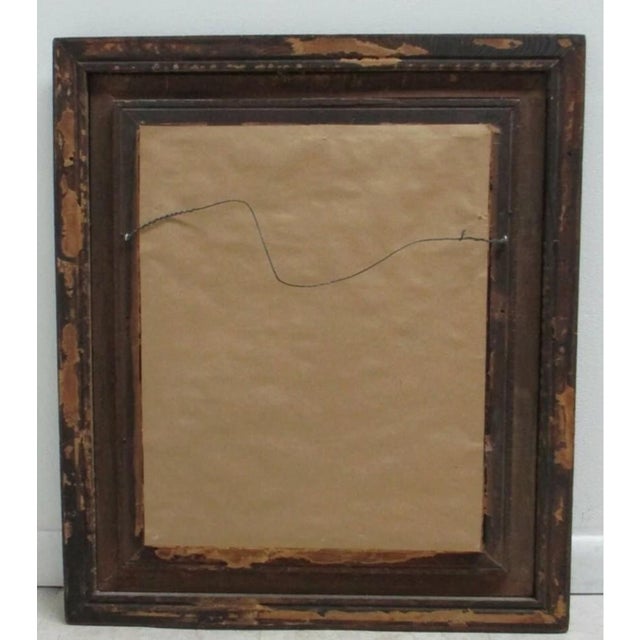 Antique Oak Gold Gilt Regency Carved Hanging Wall Mirror For Sale - Image 11 of 11