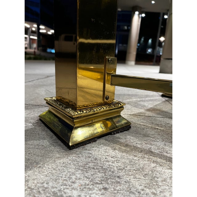 Italian Brass Console Table Base After Mastercraft For Sale - Image 12 of 12