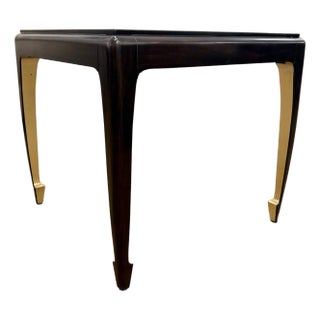 Theodore Alexander Modern Gold Curve End Table For Sale