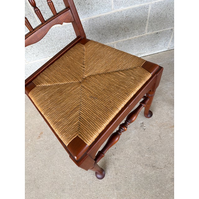 Pennsylvania House Pennsylvania House Traditional Style Rush Bottom Cherry Side Chairs - A Pair For Sale - Image 4 of 11