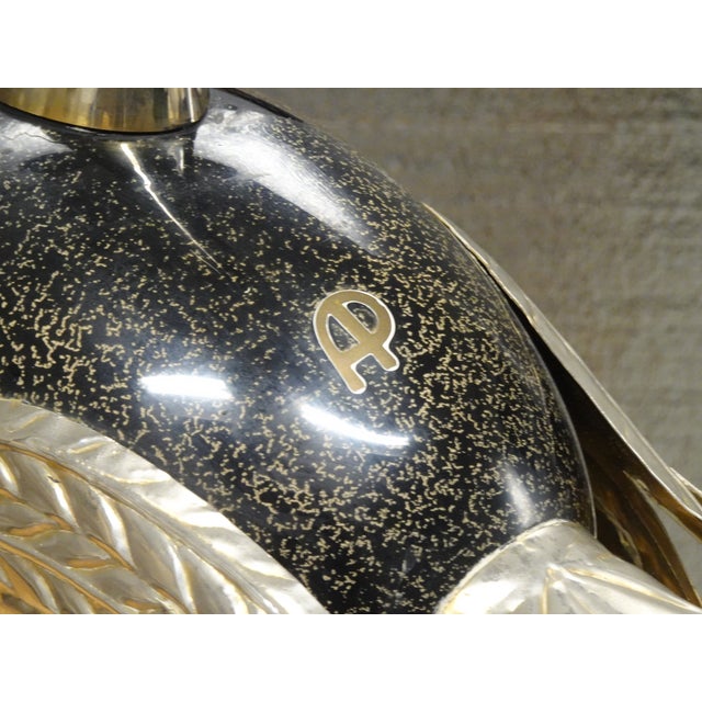 Vintage Antonio Pavia 1970s Italian Silver Plated Bird Sculpture Figurine Italy For Sale - Image 9 of 14