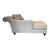 Baker Milling Road Chaise Lounge – Upholstered Neutral Basketweave For Sale