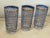 Vintage 1970s Gold & Blue MCM Glass Tumblers - A Set of 7 For Sale - Image 4 of 10