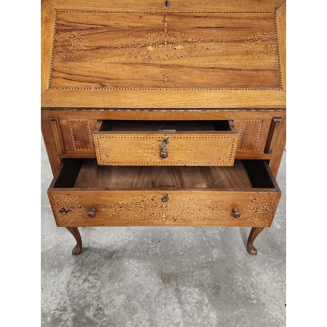 Antique Late 19th Century French Secretary Desk For Sale - Image 11 of 18