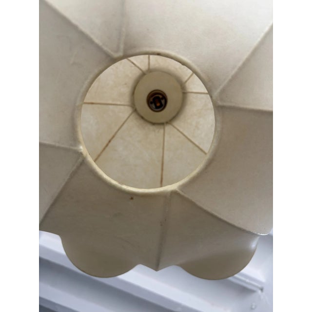 Plastic Huge Rare Cocoon Mid Century Modern Pendant Chandelier Flos Castiglioni Resin For Sale - Image 7 of 12