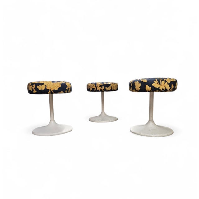 Stools from Lusch, 1970s, Set of 3 For Sale - Image 9 of 13