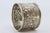 Silver Napkin Ring with Raised Floral Motifs Surrounding a Monogram Card. For Sale - Image 5 of 8