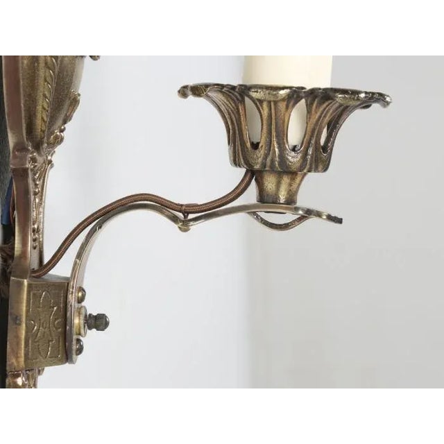 American Single Brass Sconce For Sale - Image 11 of 13