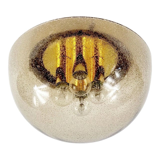 Large Mushroom Shape Flush Mount/Ceiling Light From Limburg, Germany, 1970s For Sale
