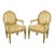 1930s A Pair of Very Well Made and Decorated Louis XVI French Armchairs For Sale