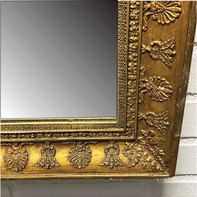 Antique French First Empire Giltwood Mirror, 19th Century For Sale In New York - Image 6 of 9