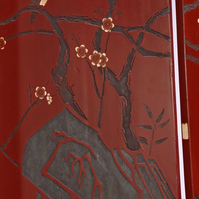 A Chinese 10-Panel Folding Screen, C. 1940. For Sale - Image 4 of 9