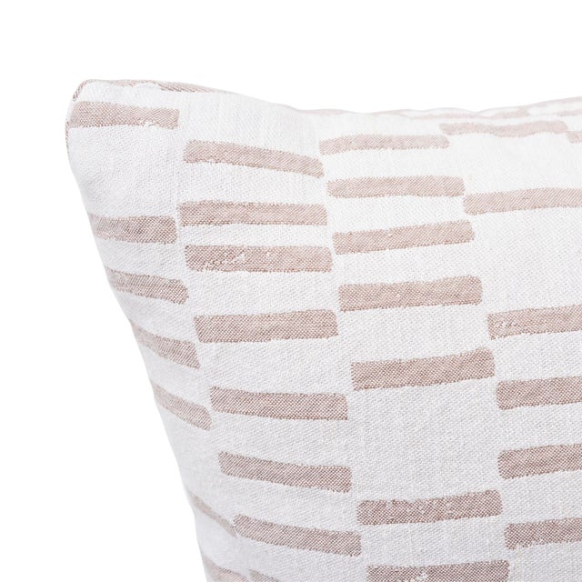 Schumacher X Caroline Z Hurley Cedar Tree Neck Pillow in Clay For Sale In New York - Image 6 of 9