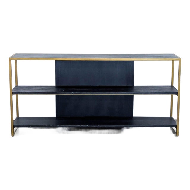 Crate & Barrel Three Tier Tv Stand For Sale