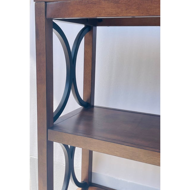 1970s 1970s Elegant Pair of Bookcase Shelves Display Racks Etagères For Sale - Image 5 of 8