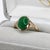 Contemporary 3ct Statement Emerald Ring w Natural Diamond Accents in 14K Gold | OV 11x8mm For Sale - Image 3 of 6