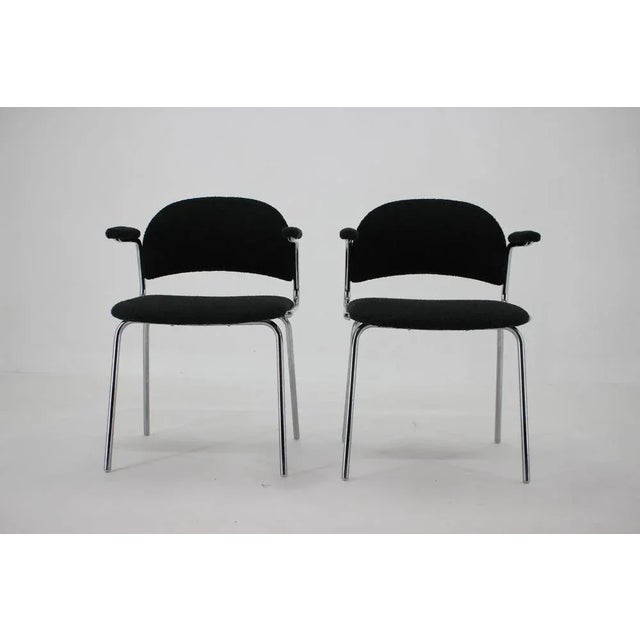 Set of Tubular Armchairs, Czechoslovakia, 1970s For Sale - Image 6 of 8