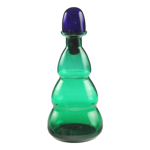 Murano Glass Bottle from Carlo Moretti For Sale